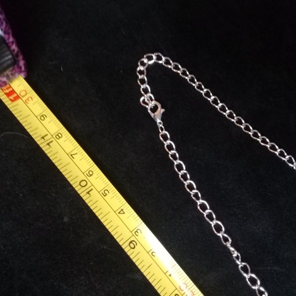 CZ crystal floral teardrop necklace - Picture 6 of 6